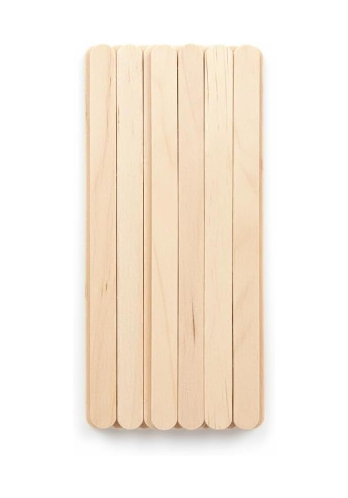 DAISO Wooden Sticks - Light Brown - 50 Pieces - 14 cm Craft & DIY Sticks - Image 1
